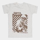 Boys Light Grey Cotton Blend Round Neck Casual T-Shirt, Ecru Melange, small image number null