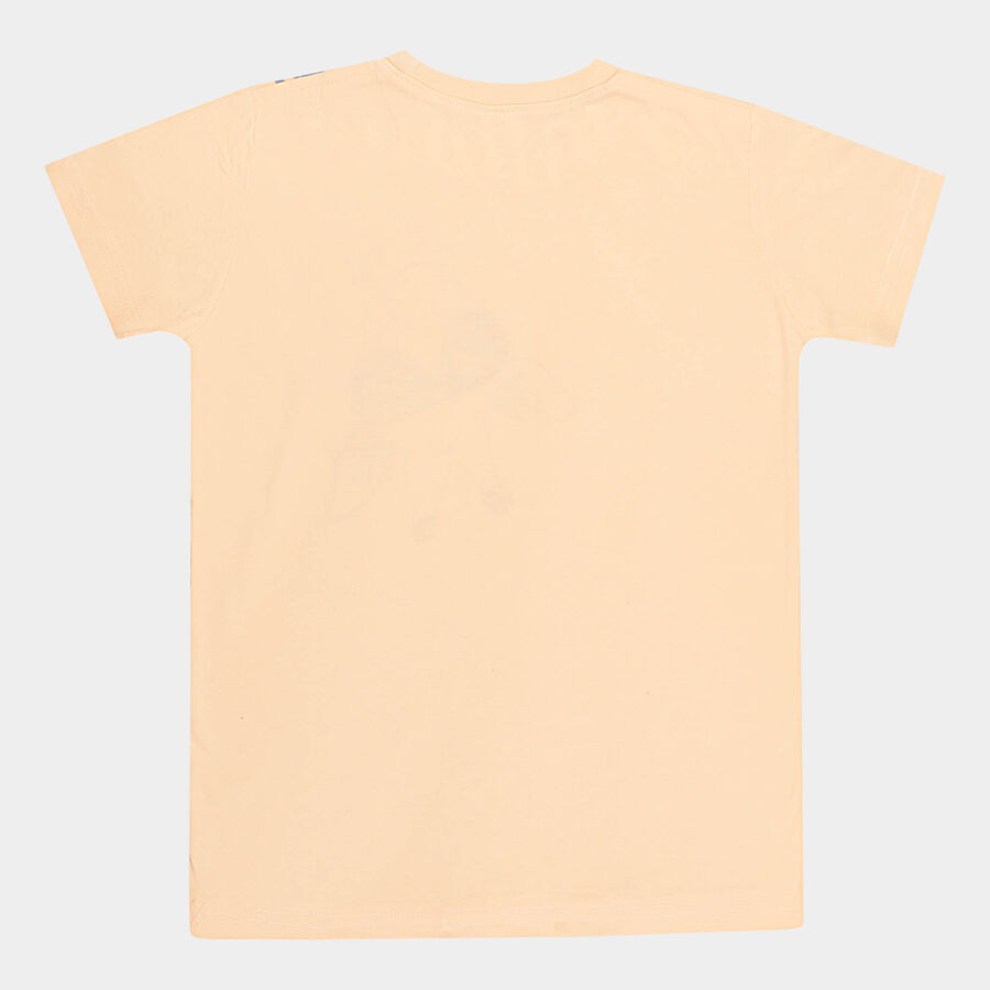 बॉयज टी-शर्ट, पीच, large image number null