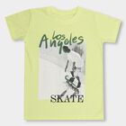 Boys' 100% Cotton Half Sleeves T-Shirt, पीला, small image number null
