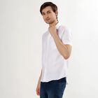 Men's Snow White Slim Fit Classic Collar Casual Shirt, White, small image number null