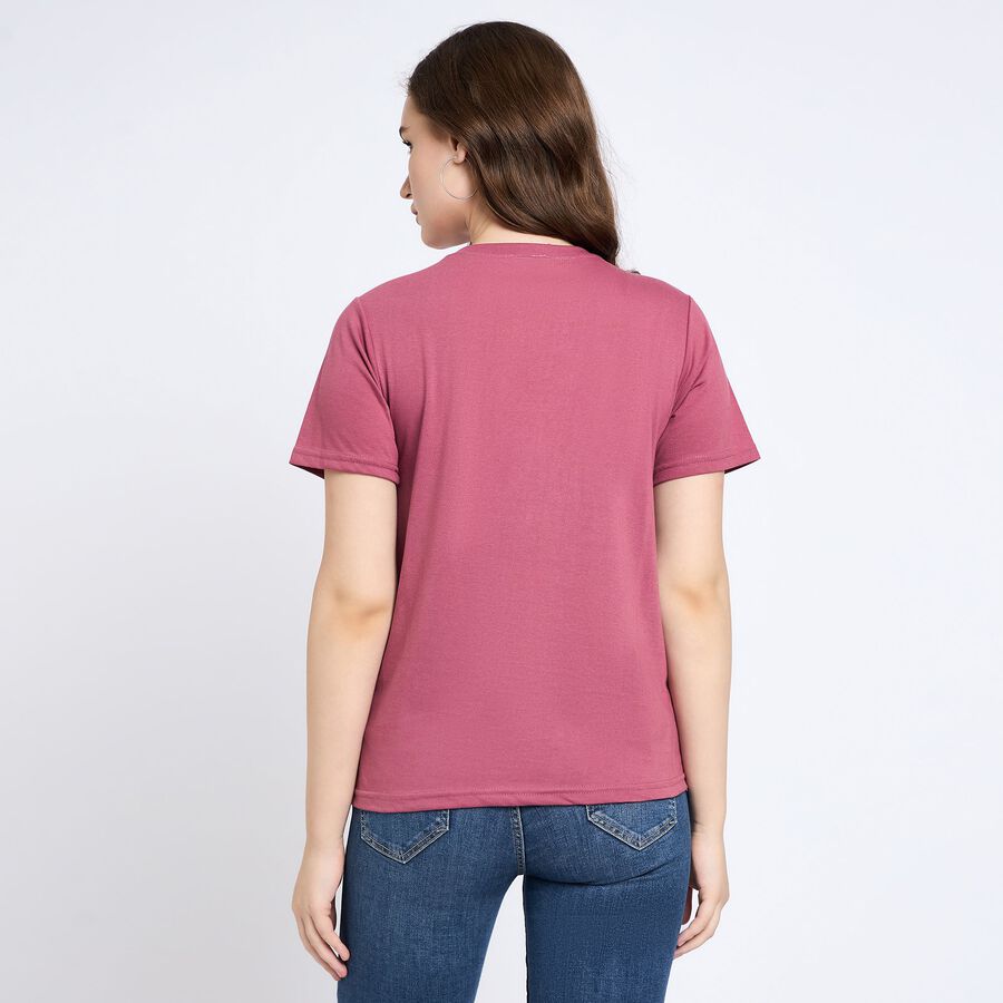 Ladies' Round Neck T-Shirt, Purple, large image number null