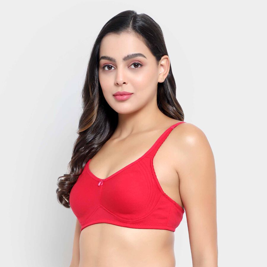 Solid Bra, Red, large image number null