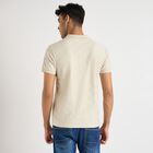 Men's Collared Half Sleeves T-Shirt , Light Grey, small image number null
