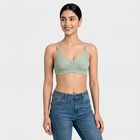 Women's Mint Green Cotton Blend Regular Bralette Bra, हल्का हरा, small