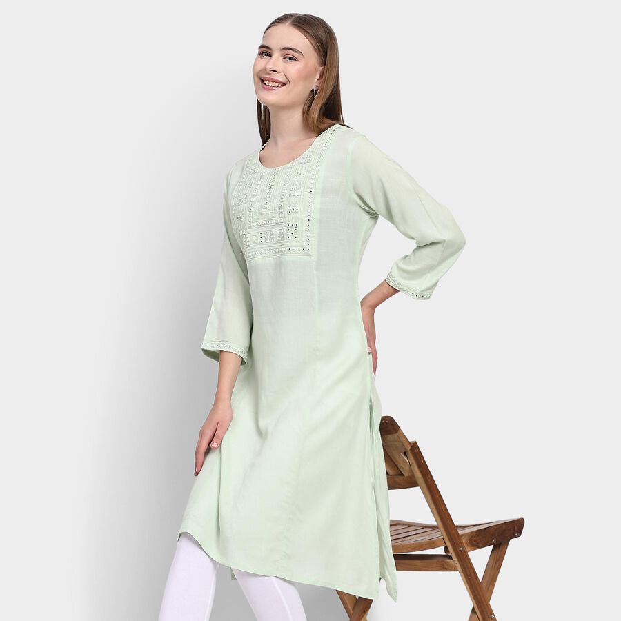 Ladies' Kurta , हल्का हरा, large image number null