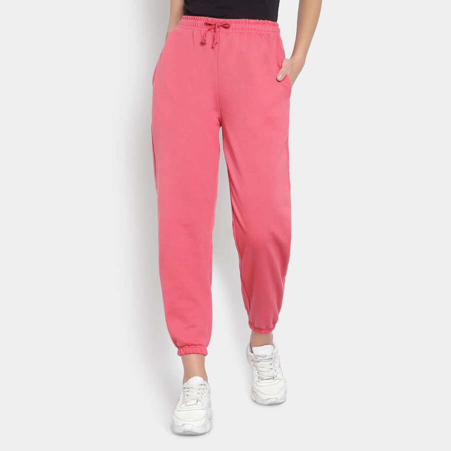 Solid Winter Track Pants, Coral, large image number null
