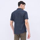 Men's Dark Navy Blue Cotton Classic Casual Shirt, Navy Blue, small image number null
