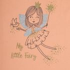 Girls' 100% Cotton T-Shirt , Peach, small image number null