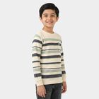 Boys' Light Green Round Neck Regular T-Shirt, Light Green, small