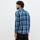 Men's Deep Midnight Navy Blue Cotton Classic Casual Shirt, नेवी ब्लू, small image number null