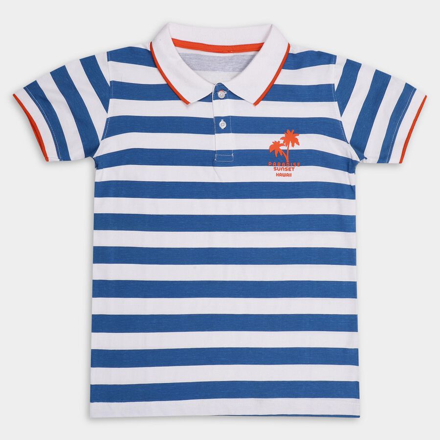 Boys' Half Sleeves T-Shirt , हल्का नीला, large image number null