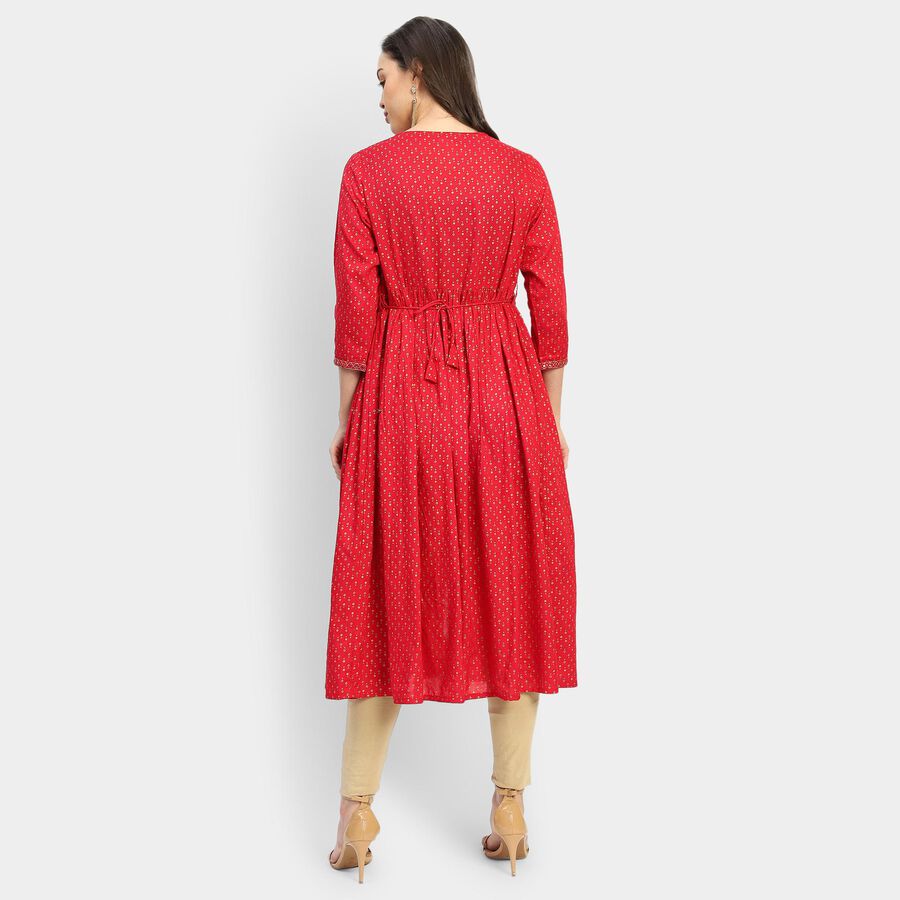 Ladies' Kurta, रानी (फ्यूशिया), large image number null