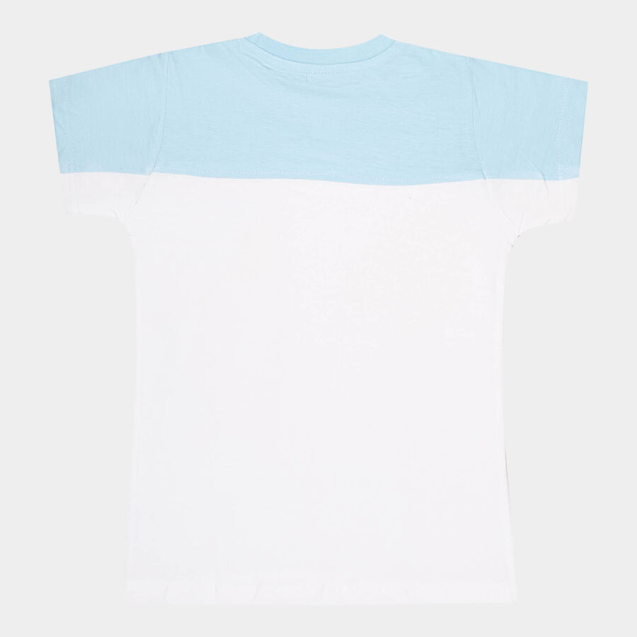 Boys Cotton T-Shirt, Light Blue, large image number null