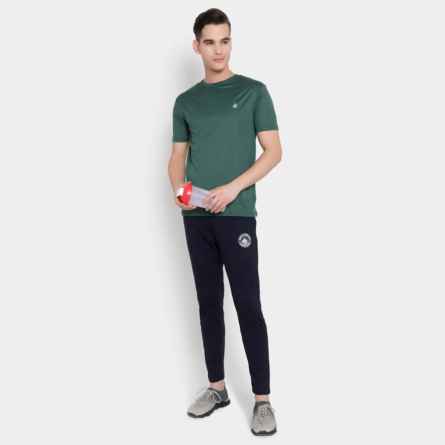 Solid Track Pants, Navy Blue, large image number null