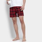 Men's 100% Cotton Boxers, Red, small