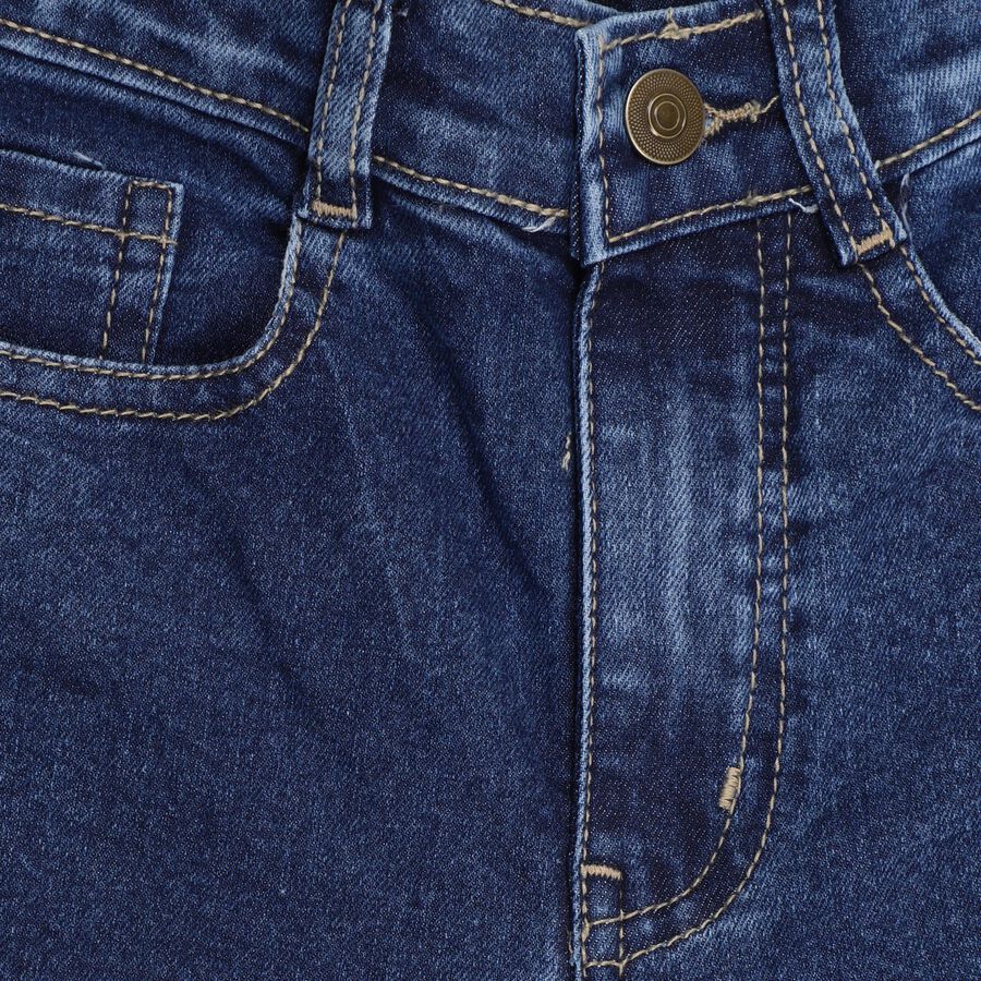 Girls' Jeans, Mid Blue, large image number null