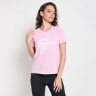 Ladies' Round Neck T-Shirt, गुलाबी, small image number null