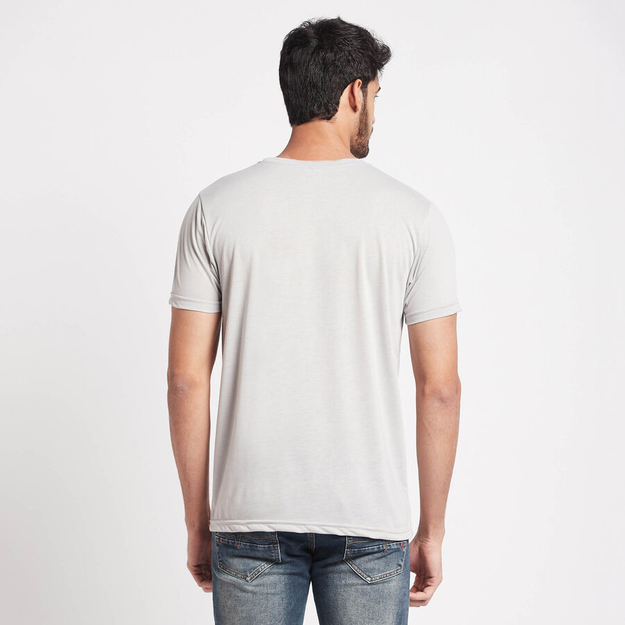 Round Neck T-Shirt, Light Grey, large image number null