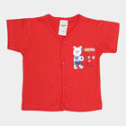 Infants Cotton T-Shirt, Red, small image number null