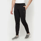 Cut & Sew Basic Track Pants, Black, small image number null
