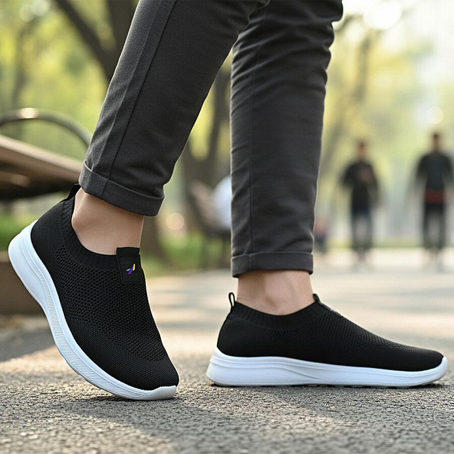 Men's Casual Shoes, Black, large