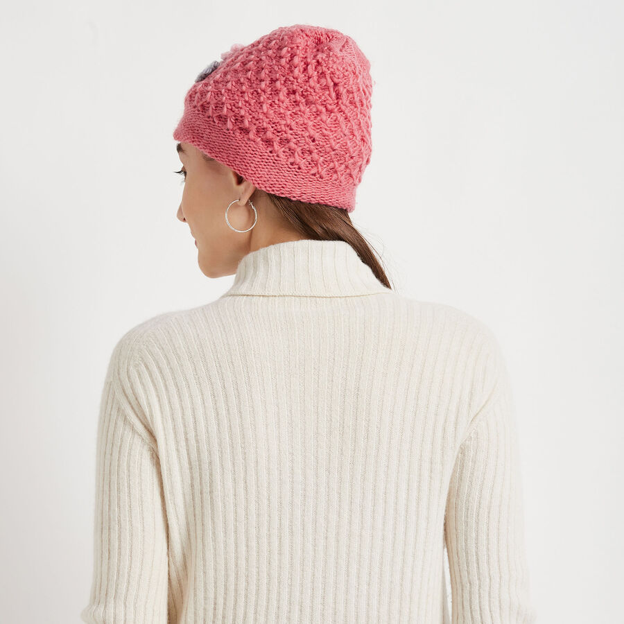 Solid Winter Cap, Coral, large image number null