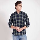 Cotton Checks Casual Shirt, गहरा हरा, small image number null