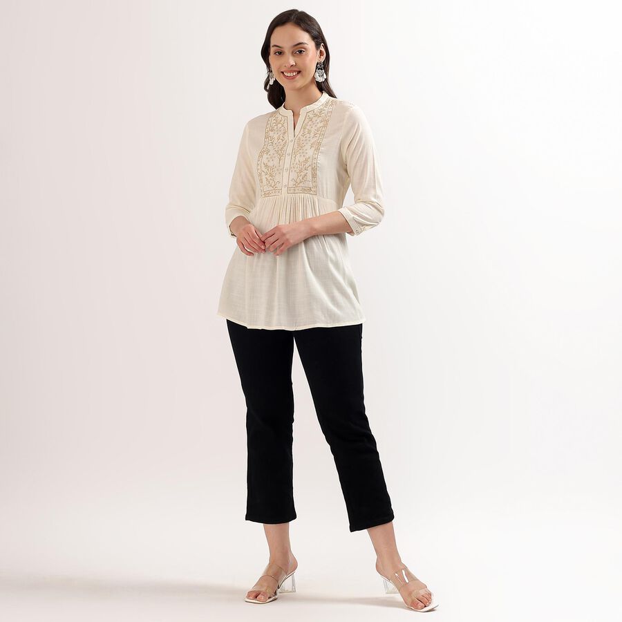 Ladies' Kurti, गहरा पीला, large image number null