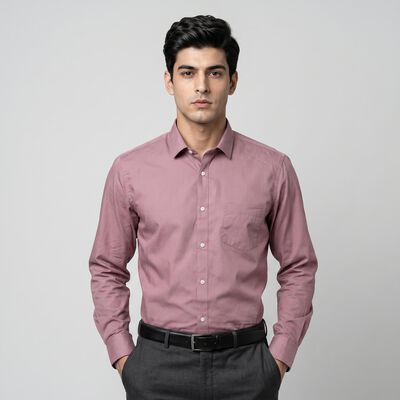 Men Purple Formal Shirt
