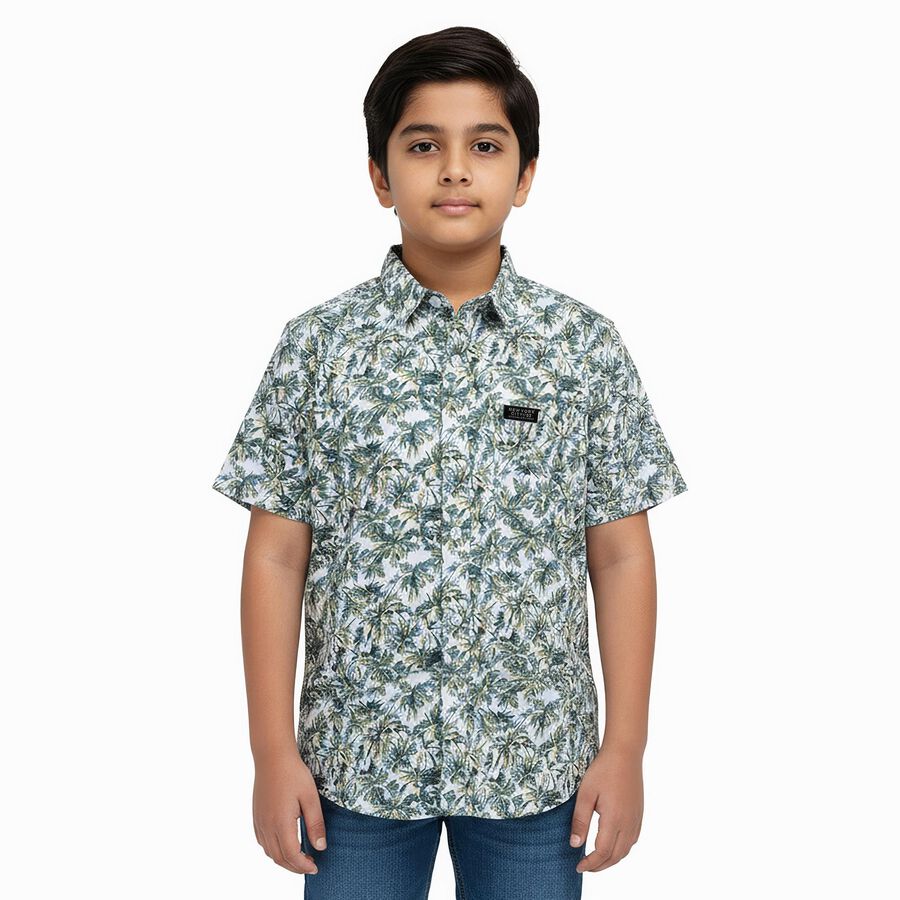 Boys' Casual Shirt, सफ़ेद, large image number null