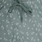 Girls Light Green Regular Fit Heart Printed Pyjama, Light Green, small