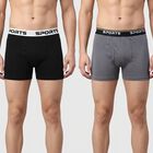 Men's Black Regular Fit Trunks, Black, small