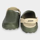 Men's Olive Green Slip-On Back Strap Sandals, Olive, small