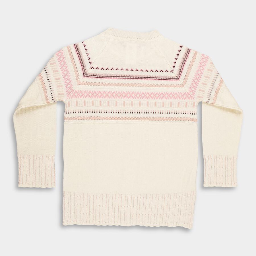 Girls' Pullover, ऑफ व्हाइट, large image number null