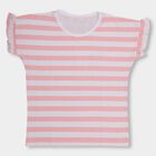 Girls' 100% Cotton T-Shirt , गुलाबी, small image number null