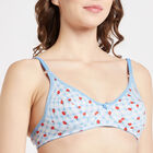 Printed Bra, Light Blue, small image number null