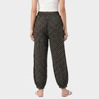 Women's Dark Grey Regular Fit Printed Palazzos, Dark Grey, small