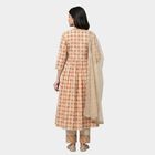 Women's Beige Solid Straight Kurta, Beige, small