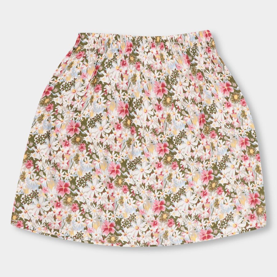 Girls' Skirt , ऑफ व्हाइट, large image number null
