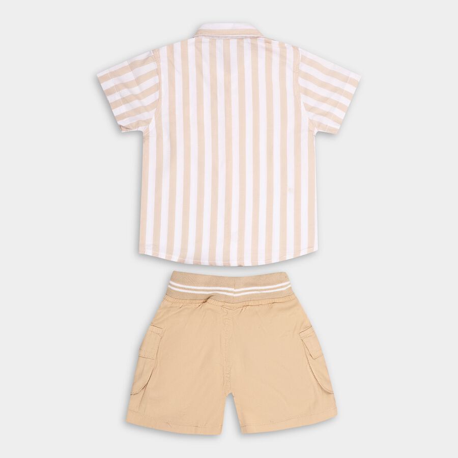 Infant Boys' 100% Cotton Baba Suit, गहरा पीला, large image number null