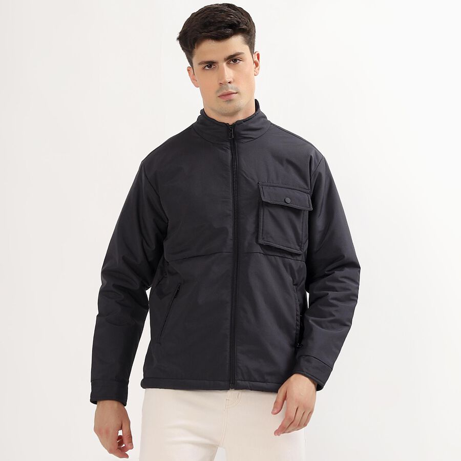 Men's Jacket, गहरा ग्रे, large image number null