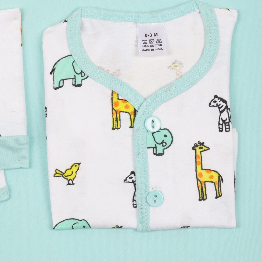 Infants' 100% Cotton Gift Set , Light Green, large image number null