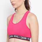 Solid Padded Bra, Fuchsia, small image number null
