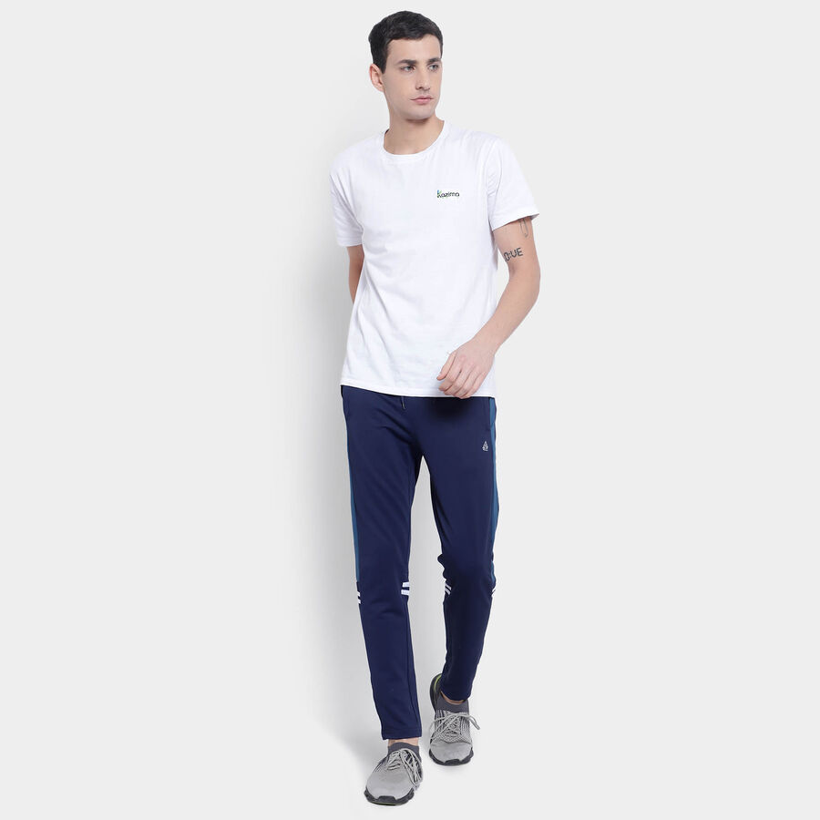 Cut & Sew Track Pants, Navy Blue, large image number null