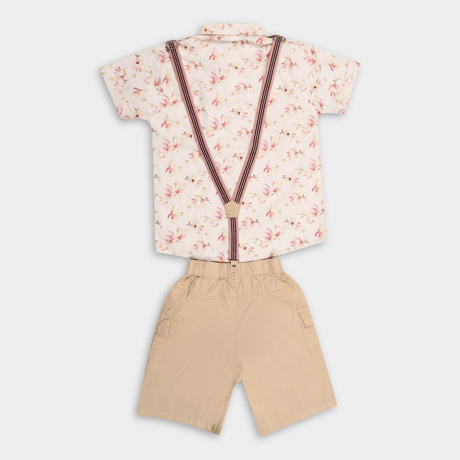 Boy's Cotton Woven Baba Suit, ऑफ व्हाइट, large image number null
