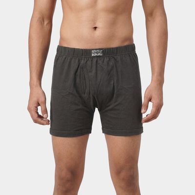 Men's Olive Regular Fit Cotton Trunks