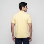 Men Yellow Polo Neck Polo T-Shirt, Yellow, small