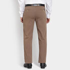 Solid Cross Pocket Trousers, Brown, small image number null