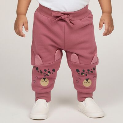Infants Muted Pastel Pink Cotton Blend Pyjama