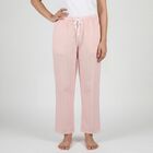 Women's Pink Relaxed Fit Elastic Waist Pyjama, गुलाबी, small